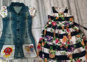 Cute Girls' Dresses (Set of 2)