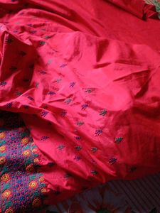 Embroidered Silk Saree
