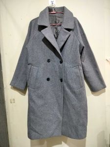 Gray Double-Breasted Coat