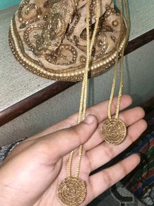 Designer potli velvet handbag