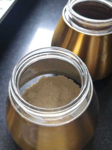 Set of Three Gold glass jar