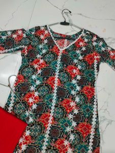 Beautiful Printed Kurta Set with Dupatta