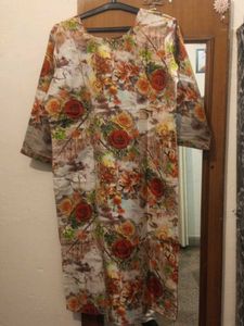 Floral Print Kurta