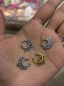 Boho Style Nose Rings Set of 4