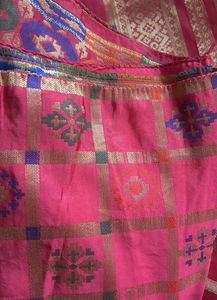 Vibrant Pink Banarasi Silk Saree
