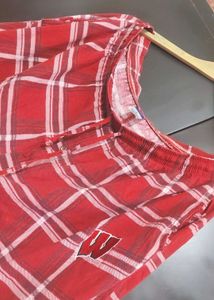Red Check Printed Shorts For Boy &amp; Men 36 Waist