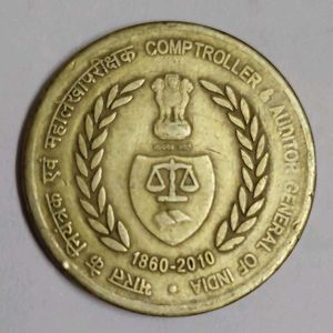 Old Rare Coin Of 5 Rs.