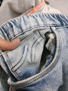 men's Light Wash Denim Joggers