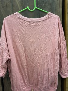 Pink "Optimist" Graphic T-Shirt