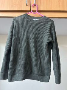 H&M Green Knit Pullover Sweater