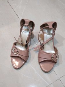 Elegant Pink Block Heels