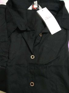 Classic Black Button-Up Shirt