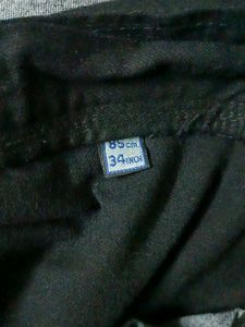 Wide Leg Black Denim