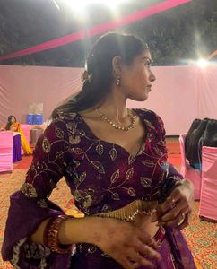 Elegant Purple Lehenga Choli Set