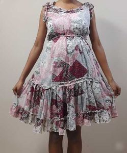 Floral Patchwork Print Dress
