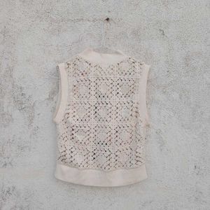 Zara Crochet Patchwork Sleeveless Top