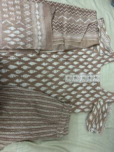 Women's Ethnic Cotton Kurta and Pants Set