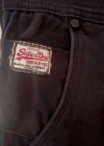 Superdry Slim Fit Black Jeans