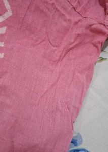 Pink Printed Kurta Set with Dupatta
