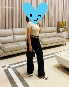 Classic Black Wide Leg Jeans
