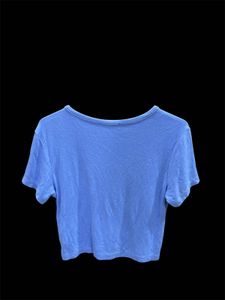Zara Blue Cropped Tee