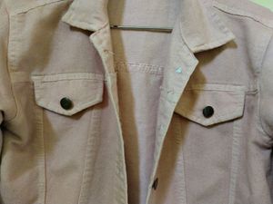 Mauve Pink Denim Jacket