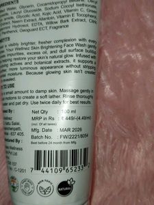 Your Wellnez Glow &amp; Clarity Face Wash