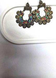 Boho Multicolor Dangle Earrings