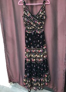 Zudio Black Long Dress