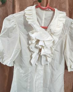 White Peter Pan Collar Blouse