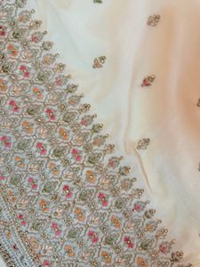 Elegant Embroidered Cream Kurta