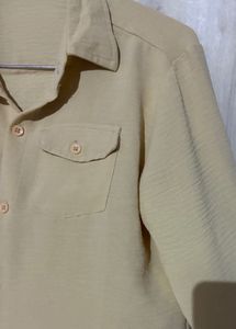 Classic Beige Long Sleeve Shirt