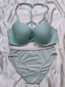 Comfortable Light Blue Push-Up Bra