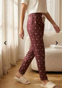 Women's Drawstring Waist Star Print Pjama