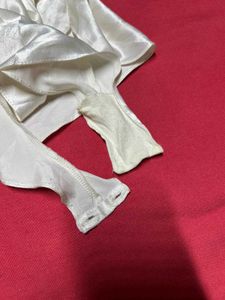 White Satin Bodysuit Romper