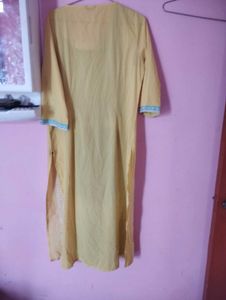 w branded Yellow Printed Kurta(new)