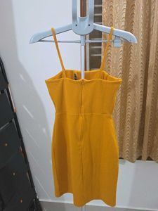 Rio Mustard Yellow Mini Dress