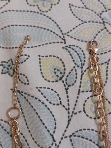Layered Pearl &amp; rose gold Necklace