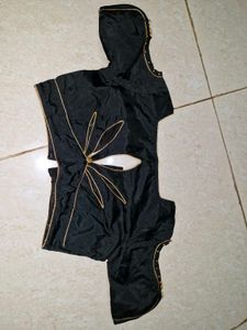 Stylish Black Silk Blouse