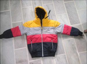 Color Block Puffer Jacket