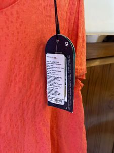 m&amp;s Vibrant Orange Textured gym T-Shirt