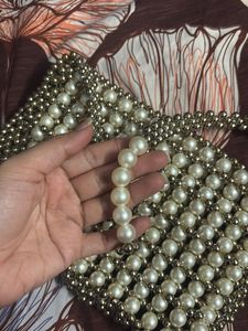 Partywear Pearl Handbag/ Purse For Women
