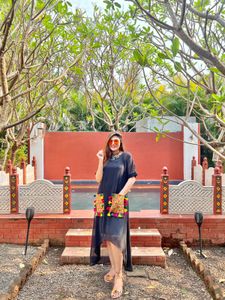 black tunic dress