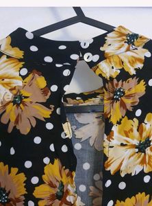 Floral Print Peplum Top