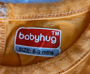 Set of 5 Babyhug 6-9 months Girl Tops