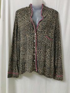 Leopard Print Pajama Top(XXL)