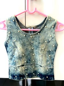 Denim Top And Jacket