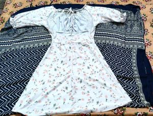 Floral Print Square Neck Dress
