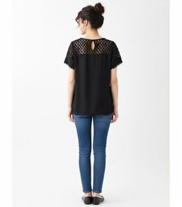 Black Lace Detail Top