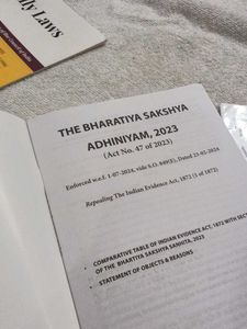 Bare Act - The Bharatiya Sakshya, 2023